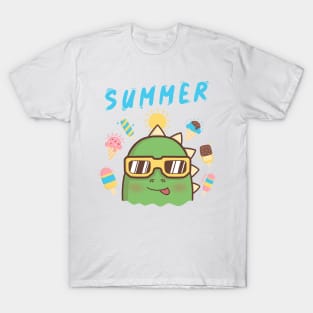 SUMMER DINO NEEDS ICE CREAM T-Shirt